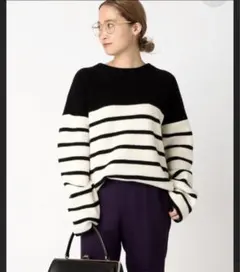 Deuxieme Classe ボーダーツイードニット Deuxieme Classe（ドゥーズィエムクラス）の「*ボーダー ニット