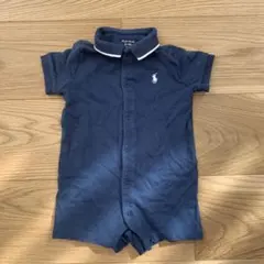 ラルフローレン ロンパース 70cm 6M ネイビー ポロ半袖