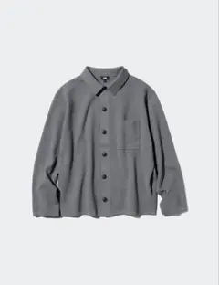 【タグ付き未使用】 ユニクロ ミラノリブ カーディガン グレー Mサイズ