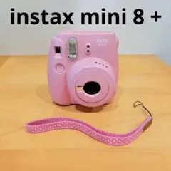 instax mini 8＋ ピンク 本体 ストラップ付き