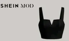 SHEIN MOD ノッチレック クロップキャミトップ