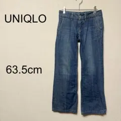 UNIQLO ユニクロ　ストレートデニム ジーンズ　股上浅め　ポケット付き