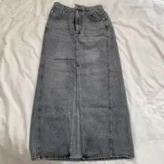 デニム ロングスカート フロントスリットのサムネイル