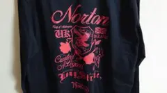 Norton 長袖Tシャツ ブラック レッドプリント