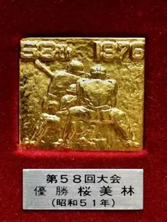 メル21663【100年前の奇跡】大正期 夏の甲子園 優勝記念メダル メル21663様専用【100年前の奇跡】大正期 夏の甲子園 優勝記念メダル