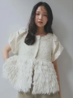 andequal 】fringe design gritter knit - メルカリ