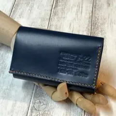 【SALE】本革コンパクトウォレット　三つ折り財布　名刺入れ　カードケース