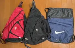 ３点セット　90s adidas ワンショルダー　バック　NIKE　ナップザック