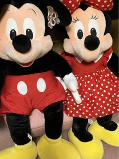 アメリカアナハイムディズニーで購入はミッキー＆ミニー超特大ぬいぐるみ
