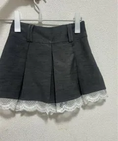 GRL インパン付きプリーツレーススカート