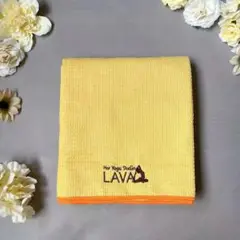 LAVA ヨガタオル イエロー 滑り止め付き