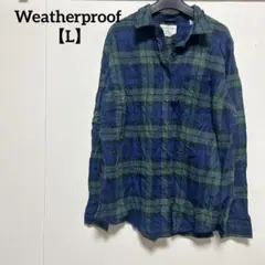 Weatherproof 【L】チェック柄シャツ 長袖