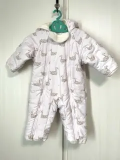 キムラタン　ベビー　アウター　フードボア　中綿　ジャンプスーツ
