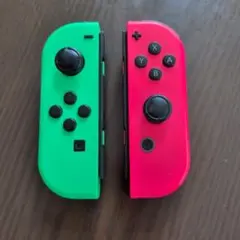 ジャンク品　Nintendo Switchジョイコン　黄緑とピンク
