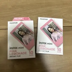 インスタックスミニ　ピンクレモネード　2セット計20枚