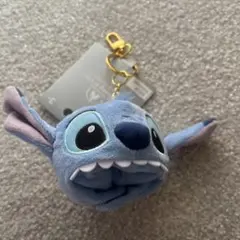 新品タグ付　上海ディズニー　スティッチ　エンジェル　ファンキャップ　キーホルダーのサムネイル