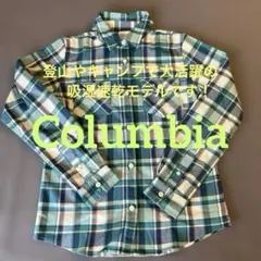 【Columbia】コロンビア チェックネルシャツM 吸湿速乾 オムニウィック