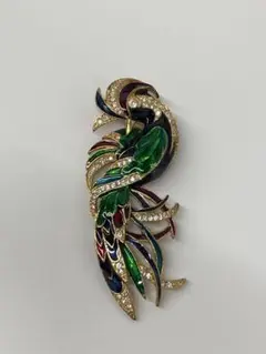 カラフルな鳥 ブローチ