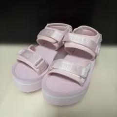 【VANS】厚底 サンダル ピンク24cm【バンズ】のサムネイル