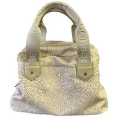 美品 BORBONESE ボルボネーゼ うずら柄 ハンドバッグ 0137のサムネイル