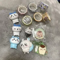 美品✨️ちいかわくら寿司ピンバッジ・マスキングテープ フィギュア セット