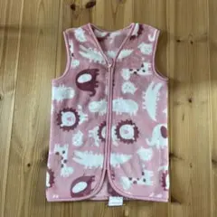 動物柄スリーパー ピンク 〜95cm 西松屋