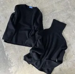 oksoon ネップヤーンラウンドネックセーター