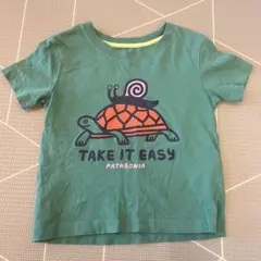 パタゴニア★キッズ 半袖Tシャツ 12-18M (80cm) グリーン カメのサムネイル