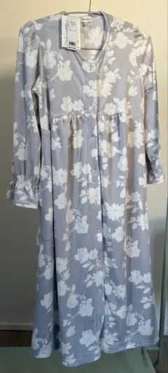 Rosendans サックス花柄 ルームウェア Mサイズ
