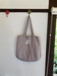 ハンドメイド　リネンバッグ　No.238