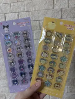 【正規品】サンリオ　おはじきふうシール　クロミ&ポムポムプリン　2点セット