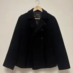 Sonia Rykiel ブラック ピーコート 40 L リップ柄