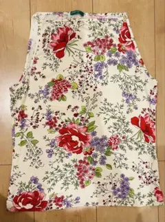 良品✨エトロ 花柄 ノースリーブ シャツ Lサイズ相当 表記42 色鮮やか 