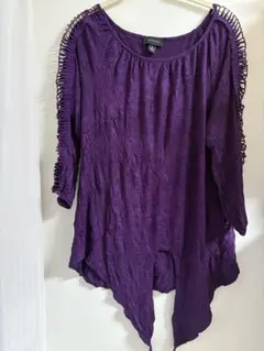 A8 STUDIO パープル 長袖 Tシャツ M