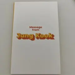 BTS butter メッセージカード ジョングク