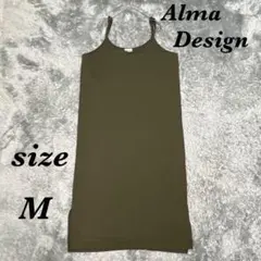 Alma Design アルマデザイン (M) キャミワンピース Ｖネック