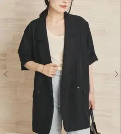 RIAM PLAGE ハーフジャケット黒36のサムネイル