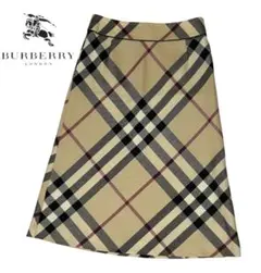 Burberry/バーバリー/フレアスカート/ノバチェック/メガチェック/美品