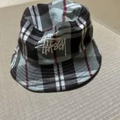 Stussy チェック柄 バケットハット　スチューシー STUSSY