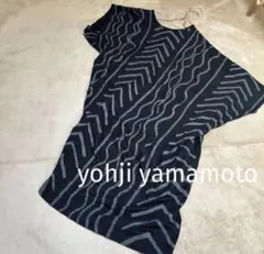 yohji yamamoto 変形 アシメ トップス ブラック size2 半袖のサムネイル