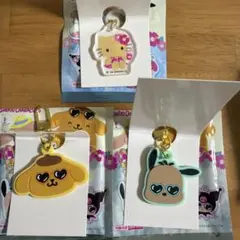 サンリオ ラバーチャーム キーチェーン 2種セット マーカーチャーム キティ