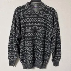 sweater graphix 幾何学模様 セーター　USA製　美品