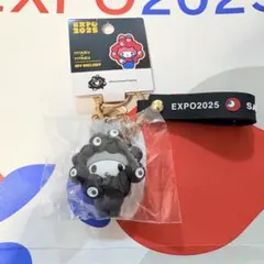 サンリオ　黒ミャクミャク　キーホルダー　マイメロディ　大阪関西万博会場限定品