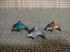 イルカ ミニチュア 陶器 ガラス細工