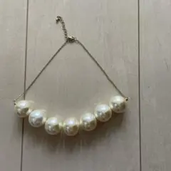 パール調ネックレス　チョーカー　ヴィンテージ