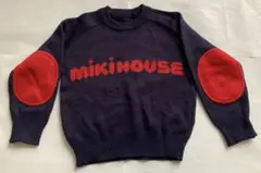 ミキハウス　レトロ　セーター　ネイビー　100センチ