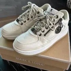 【美品】MARK&LONA ゴルフシューズ 22cm MARK&LONA マークアンドロナ ゴルフ レディース シューズ 22