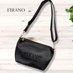 FIRANO フィラノ ショルダーバッグ ポーチ ブラック 2WAY ロゴのサムネイル