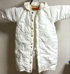 おくるみ ディズニー 赤ちゃん服 ベビー用ジャンプスーツ フード付き ホワイトのサムネイル