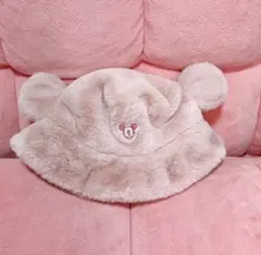 ディズニー ミッキーマウス 耳付きファー バケットハット 帽子